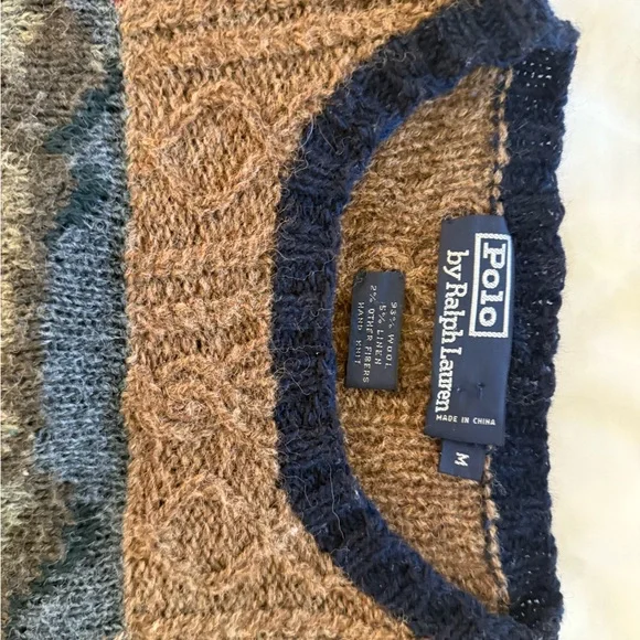 Ralph Lauren Patchwork Crewneck Sweater - Multicolor - Picture 3 of 6